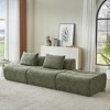 Oversized 3-Seater Chenille Compressed Straight Sofa with No Assembly and Space-Saving DesignFreely convertible - 3 of 4