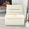 Lazy Floor Sofa ,Modern Armless Floor Lounge Chair, Comfy Accent Bean Bag Couch, Single Corner Chair Sofa for Living Room Bedroom Salon Office-beige - 2 of 4