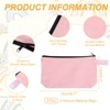 Unique Bargains Canvas Plain Zipper Toiletry Makeup Organizing Bags 8 Pcs - 2 of 4