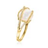 Ross-Simons 12mm Cultured Pearl and .16 ct. t.w. Diamond Ring in 14kt Yellow Gold - 3 of 4