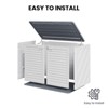 Resin Storage Shed, Outdoor Storage Cabinet Waterproof, Outdoor Storage Box for Patio Tools - 4 of 4