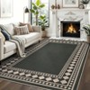 Nasitip Modern Stripes Area Rugs for Living Room Soft Low Pile Non-Sliping, Machine Washable - 4 of 4