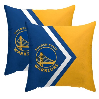 NBA Golden State Warriors Side Arrow Poly Span Throw Pillow - 2pk