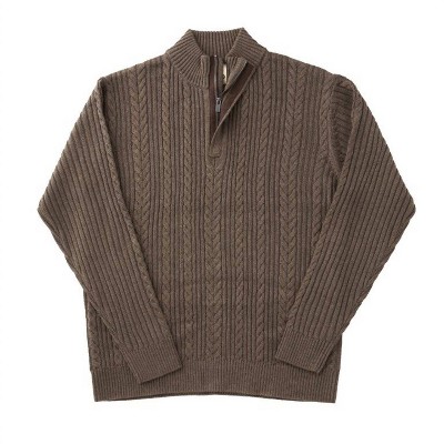 Men's 's Trend 1/4 Zip Cable Mock Sweater - F/X Fusion