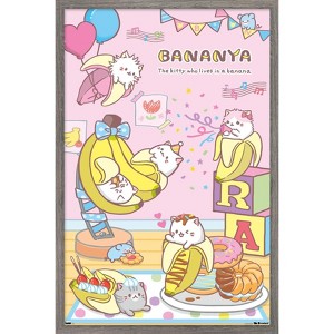 Trends International Bananya - Party Framed Wall Poster Prints - 1 of 4
