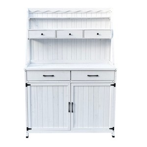 Cesicia 64.5 x 45.5 x 18.9 inch Outdoor Potting Bench Table, Tableside cabinet tool cabinet, Storage Cabinet For Garden, Patio, Greenhouse - 1 of 4