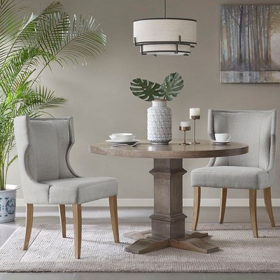 CAVINAS Dining Chairs Kitchen Chairs Stool with Wood Legs Counter Stool with High Wingback for Kitchen