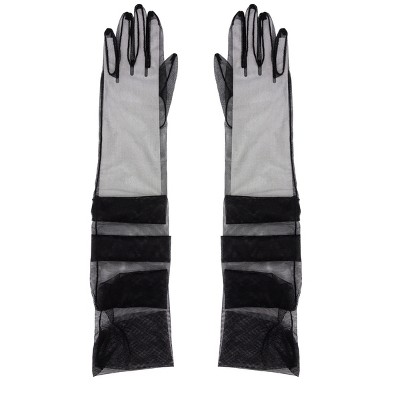 Black Tulle Gloves