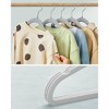 SONGMICS Baby Hangers 50 Pack, Kids Hangers for Closet, Swivel Hooks, Space-Saving Clothes Hangers, Velvet Hangers for Nursery, Non-Slip, - 3 of 4