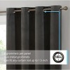 HLC.ME Sawyer Premium Luxurious Lush Velvet Soft Light Filtering Grommet Window Drapery Curtains - Set of 2 - 2 of 4