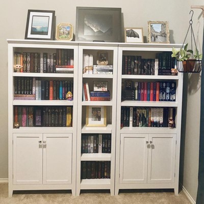 Target bookcase sales with doors