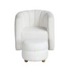 NicBex Modern Swivel Chair with Ottoman, Accent Chair with Solid Wood Frame, Contemporary Living Room Furniture for Bedroom - 2 of 4