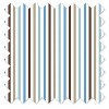 Bacati - Mod Dia/Strps Aqua Crib or Toddler Bed Skirt - 4 of 4