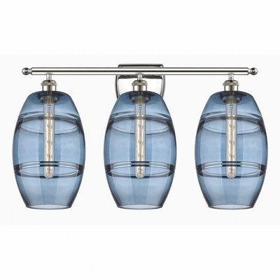 Vaz - 3 Light Bath Vanity In Industrial Style-10.88 Inches Tall and 28 Inches Wide