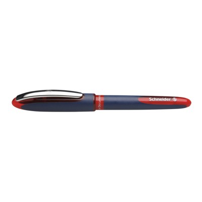 Schneider One Business Rollerball Pen, 0.6 mm, Red Ink, Single Pen (Case of 10)
