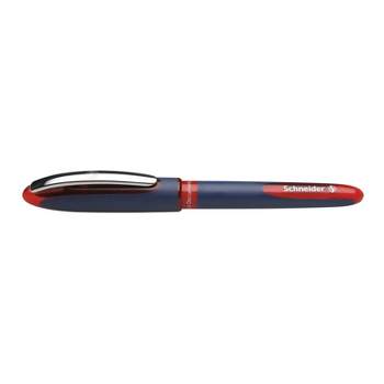 Schneider One Business Rollerball Pen, 0.6 mm, Red Ink, Single Pen