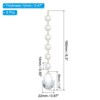 Unique Bargains Crystal Pendants Teardrop Beads for DIY Lamp Arts Crafts Decoration 6 Pcs - 2 of 4