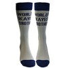 Youth Brother Socks Funny Cool Sibling Bro Graphic Novelty Footwear For Kids - Crazy Dog Socks - 3 of 4