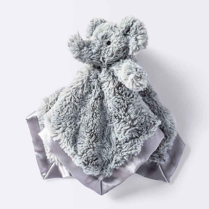 Elephant Small Security Blanket Crib Toy - Gray - Cloud Island&#8482;, 1 of 5