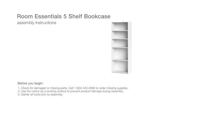 5 Shelf Bookcase - Room Essentials&#153;, 2 of 13, play video