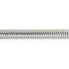 Black Bow Jewelry Men's 6mm Sterling Silver Solid Classic Round Snake Chain Necklace - 3 of 4