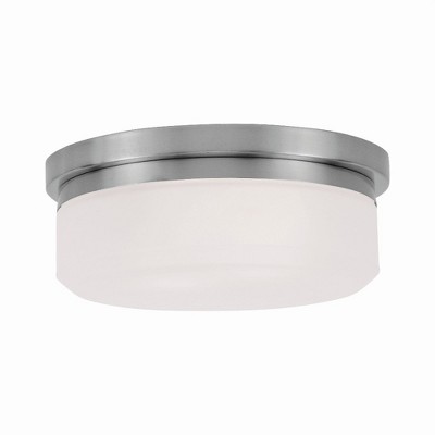 Livex Lighting Stratus 2 - Light Flush Mount in  Brushed Nickel
