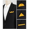 INSPIRE CHIC Men's Wedding Party Solid Color Self-Folded Pocket Squares - 4 of 4