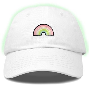 Dalix Robot Embroidered Glow in the Dark Retro Dad Hat Cotton Baseball Cap Adjustable Mens - 1 of 4