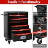 Belatt 6-Drawer Rolling Tool Chest - Lockable Mobile Cabinet, Ball-Bearing Drawers, 4 Wheels with Brakes & Steel Countertop - 2 of 4