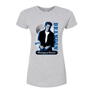 Women's - Beverly Hills 90210 - Brandon Nicest Guy In America Fitted Graphic T-Shirt - 1 of 3