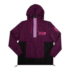 Jojo's Bizarre Adventure Giorno & Gold Experience Long Sleeve Purple Hooded Anorak - 1 of 4