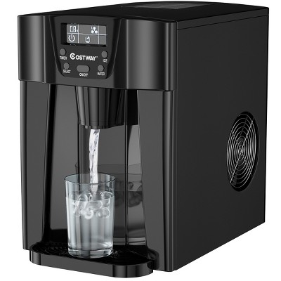 Costway 2-in-1 Stainless Steel Countertop Ice Maker Water Dispenser  48lbs/24h W/ Scoop : Target