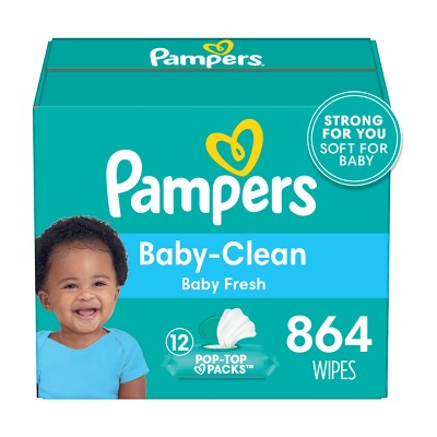 Pampers Baby Clean Fresh Scented Baby Wipes - 864ct