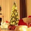 Resenkos 7.5 Feet Artificial Christmas Tree with Pine Cones - 2 of 4