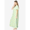 Dreams & Co. Plus Size Long Floral Print Cotton Gown - 4 of 4