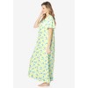 Dreams & Co. Women's Plus Size Long Floral Print Cotton Gown - image 4 of 4