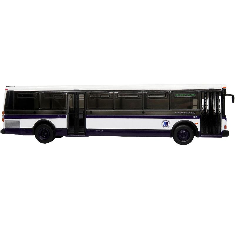 1980 Grumman 870 Advanced Design Transit Bus MTA New York City Bus "B64 Coney Island" 1/87 Diecast Model by Iconic Replicas, 2 of 4