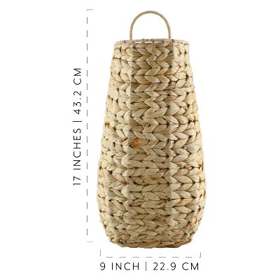 Natural Rattan Oval Hanging Storage Basket
