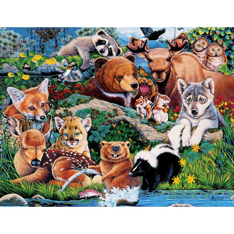 MasterPieces 100 Piece Jigsaw Puzzle for Kids - Forest Friends - 11.5"x15", 3 of 7