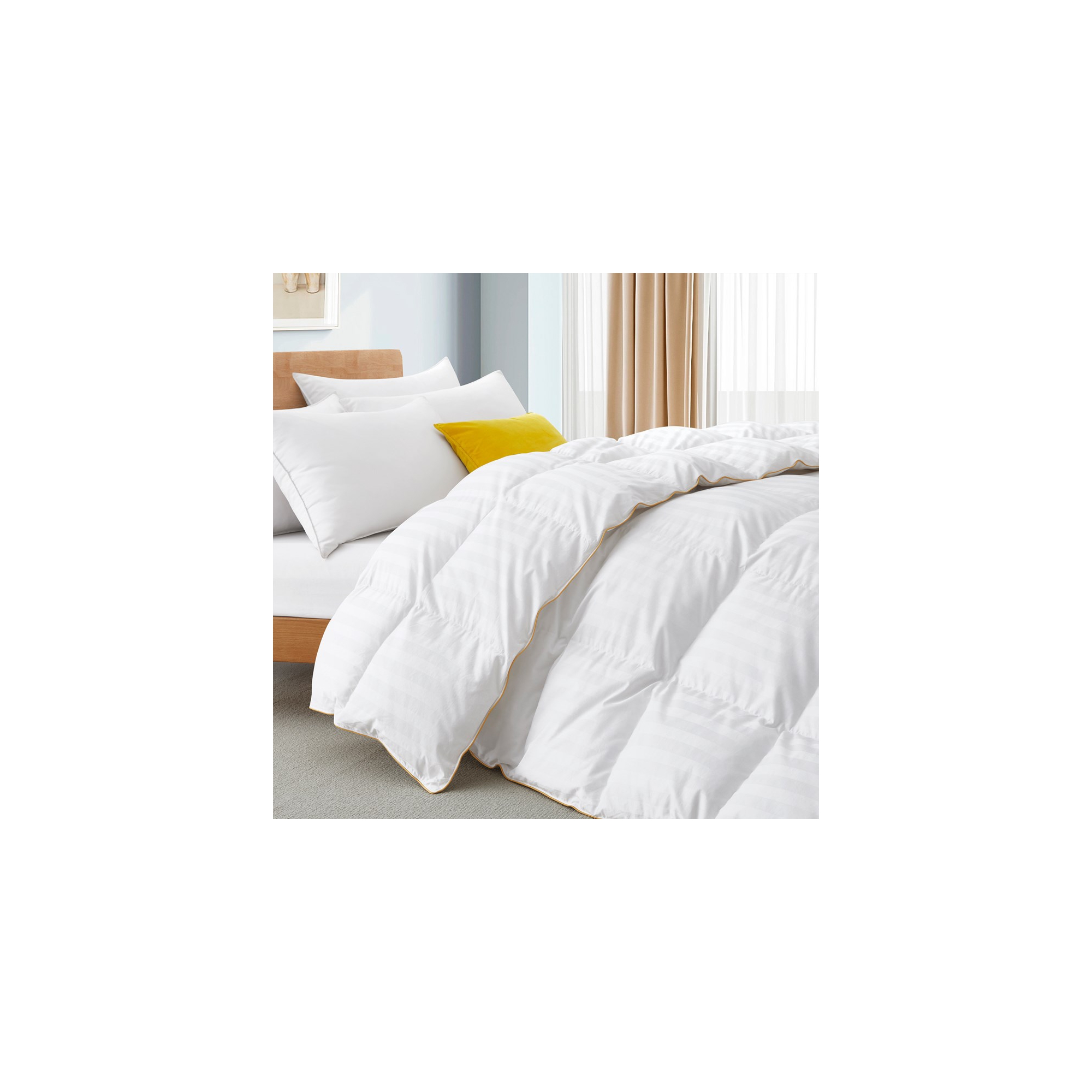 Puredown Premium White Goose Down Comforter Duvet Insert, Luxury and Comfort in One, King