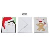 Carlton Cards 10ct Gingerbread Man and Penguin Dual Blank Christmas Cards - 2 of 4