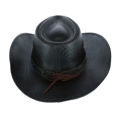 Kenny K Men's Crocodile Print Western Hat - image 3