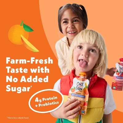 Once Upon A Farm Protein Orange Mango Twist Pouch - 4oz