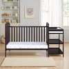 VYNXARIA 3-in-1 Convertible Crib and Changer Combo Espresso - 3 of 4