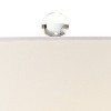 Possini Euro Design Modern Table Lamps 28.5" Tall Set of 2 Light Sky Blue Fluted Glass White Drum Shade for Living Room Bedroom Office Family - 3 of 4
