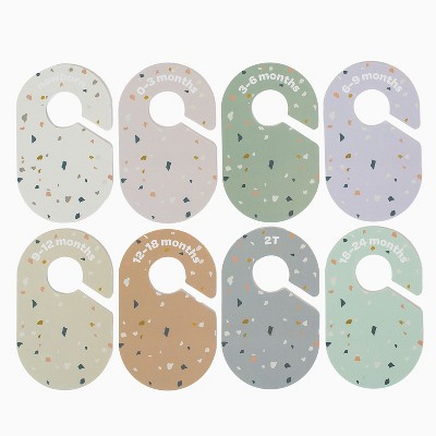 Terrazzo Baby Closet Dividers Set of 8