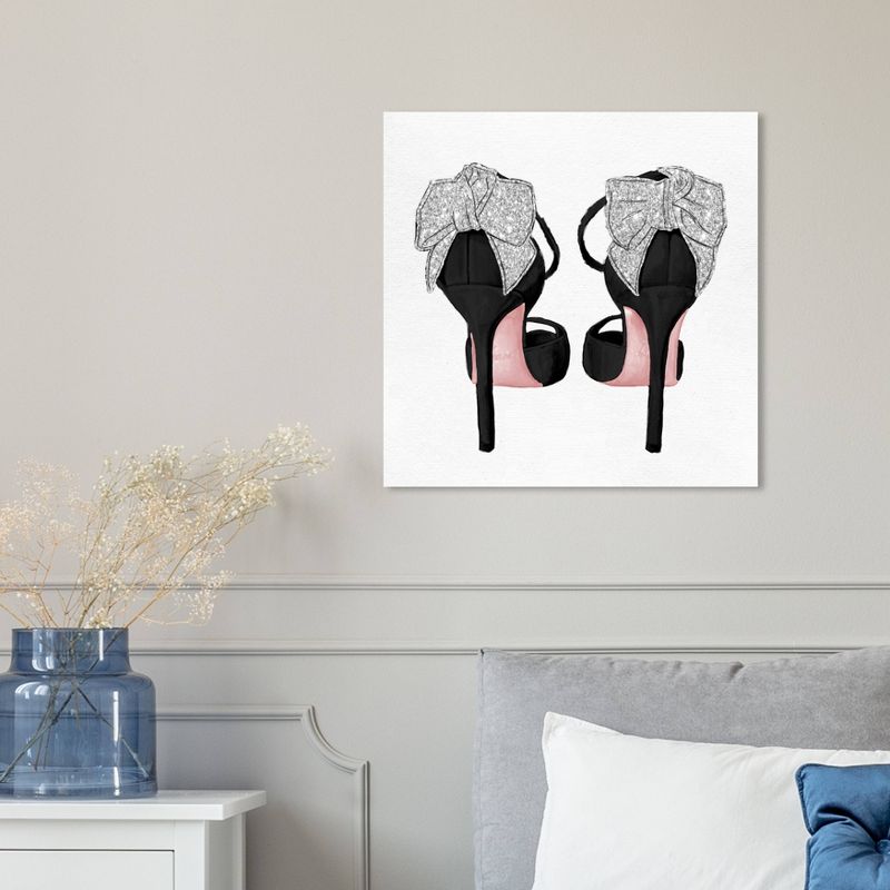 16&#34; x 16&#34; Romantic Glitter Heels Fashion and Glam Unframed Canvas Wall Art in White - Oliver Gal, 3 of 6