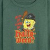 Women's - SpongeBob SquarePants - Arrr Ye Ready For Halloween Lightweight French Terry Wide Neck Long Sleeve Shirt - 2 of 4