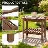 ORRD Storage Bench with Handle, Waterproof Shower Stool & Entryway Seat, Non-Slip Pads for Indoor Outdoor Use - 3 of 4