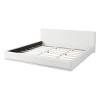 Soft and Comfortable Bed with Velvet Upholstered Headboard,  Platform Bed with Wood Slats for Modern Bedroom-Baofuwish - 3 of 4